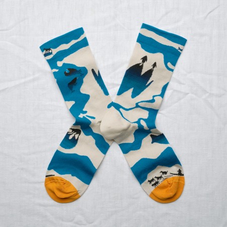 Light-grey ice pack socks